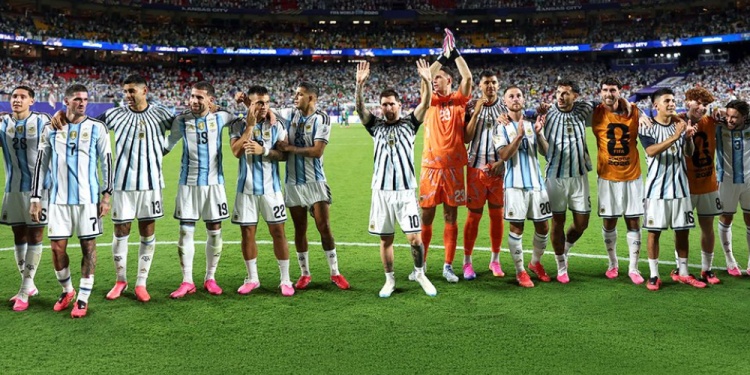 Selección Argentina entrenamiento Kansas